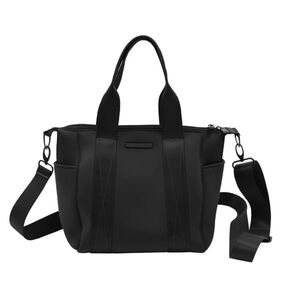 MYTAGALONGS $70 Black Mini Commuter Neoprene crossbody Bag